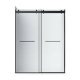 Flora 36x48 Frosted Glass - Black-L