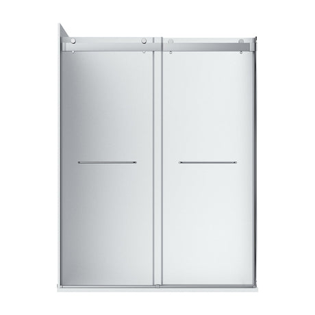 Flora 36x48 Frosted Glass - Chrome-L