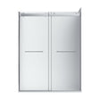 Flora-36x48 Frosted Glass-Chrome-R