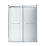 Flora-36x48 Frosted Glass-Chrome-R