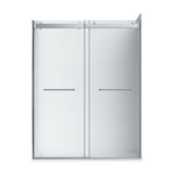 Flora 36x48 Fluted Glass - Chrome-R