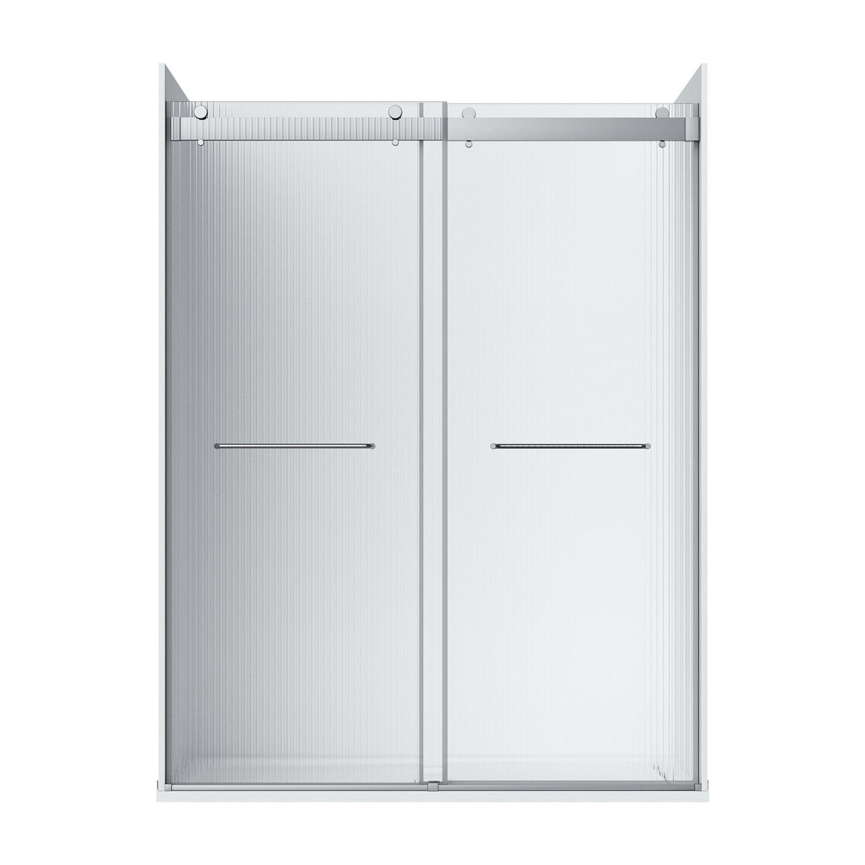Flora 60 Fluted Glass - Chrome