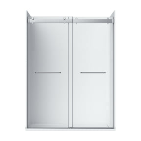 Flora 60 Fluted Glass - Chrome