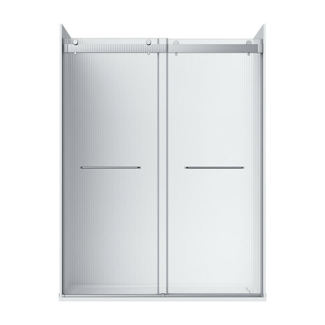 Flora 60 Fluted Glass - Chrome