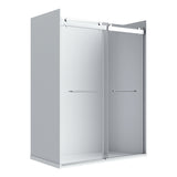 Flora 60 Fluted Glass - Chrome