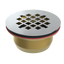 Brass No-Caulk Shower Drain with 2" Outlet for use with Molded Bases (SD22)