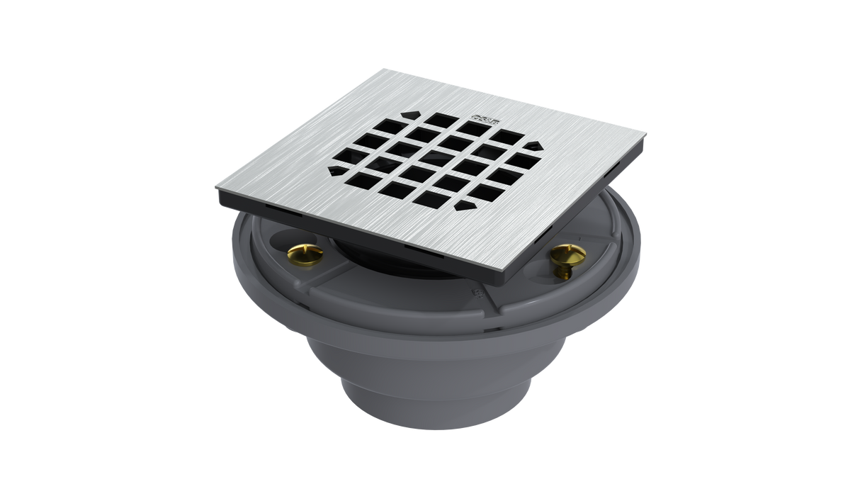 FRZERO FR-PVC Shower Drain with 2" Outlet for use with Tile Bases (SD244)