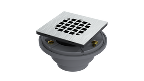 FRZERO FR-PVC Shower Drain with 2" Outlet for use with Tile Bases (SD244)