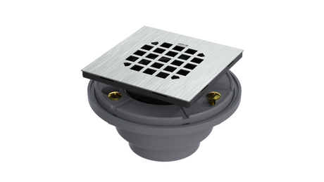 FRZERO FR-PVC Shower Drain with 2" Outlet for use with Tile Bases (SD244)