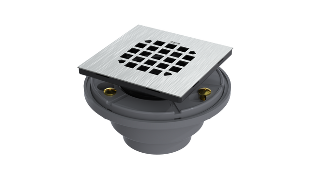 FRZERO FR-PVC Shower Drain with 2" Outlet for use with Tile Bases (SD244)
