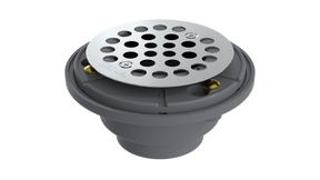 FRZERO FR-PVC Shower Drain with 2" Outlet for use with Tile Bases (SD245-SS)