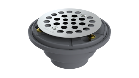 FRZERO FR-PVC Shower Drain with 2" Outlet for use with Tile Bases (SD245-SS)