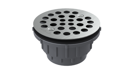 FRZERO FR-PVC Shower Drain with 2" Outlet for use with Molded Bases (SD250)