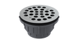 FRZERO FR-PVC Shower Drain with 2" Outlet for use with Molded Bases (SD250-SS)