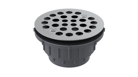 FRZERO FR-PVC Shower Drain with 2" Outlet for use with Molded Bases (SD250-SS)