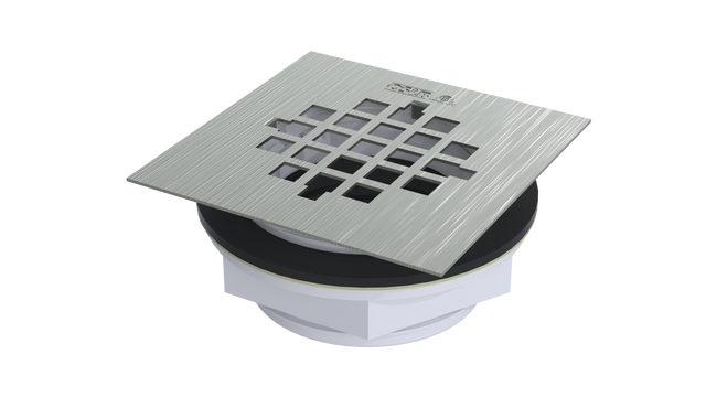 PVC Shower Drain with 2" Outlet for use with Molded Bases (SD313)
