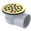 PVC Shower Drain with 2" Outlet for use with Molded Bases (SD352)