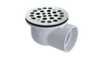 PVC Shower Drain with 2" Outlet for use with Molded Bases (SD352-SS)