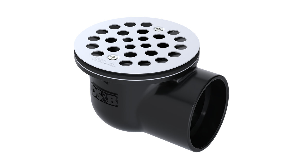 ABS Shower Drain with 2" Outlet for use with Molded Bases (SD353)