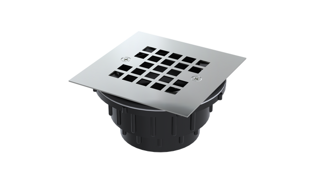 ABS Shower Drain with 2" Outlet for use with Molded Bases (SD354-SS)