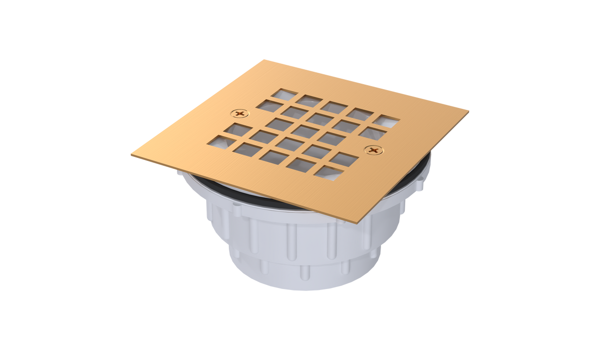 PVC Shower Drain with 2" Outlet for use with Molded Bases (SD355)