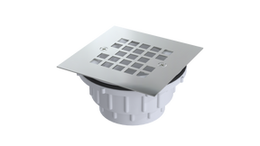 PVC Shower Drain with 2" Outlet for use with Molded Bases (SD355-SS)