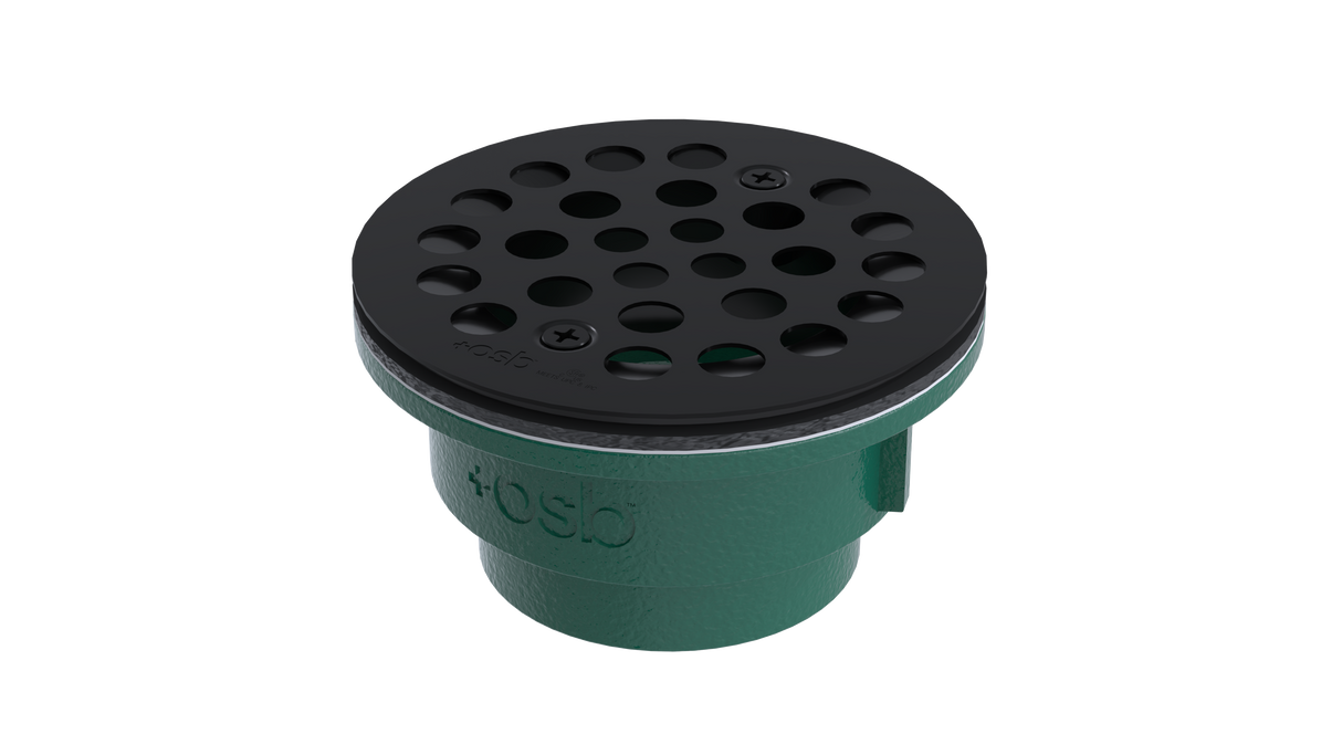 Cast Iron Shower Drain with 2" Outlet for use with Molded Bases (SD357)