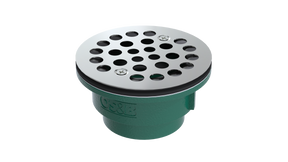 Cast Iron Shower Drain with 2" Outlet for use with Molded Bases (SD357-SS)