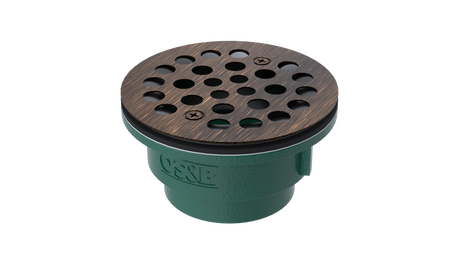 Cast Iron Shower Drain with 2" Outlet for use with Molded Bases (SD357)