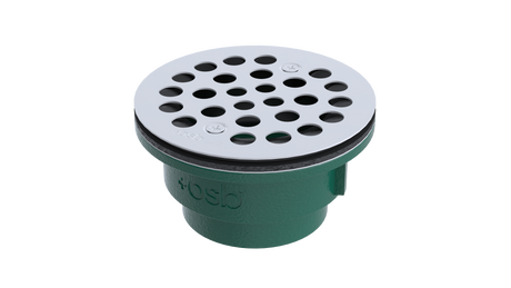 Cast Iron Shower Drain with 2" Outlet for use with Molded Bases (SD357)