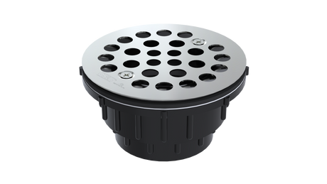 ABS Testable Shower Drain with 2" Outlet for use with Molded Bases (SD35T-SS)