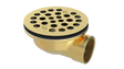 Brass Shower Drain with 1-1/2" Outlet for use with Molded Bases (SD370)