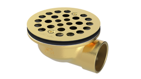 Brass Shower Drain with 1-1/2" Outlet for use with Molded Bases (SD370)