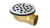 Brass Shower Drain with 1-1/2" Outlet for use with Molded Bases (SD370)