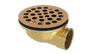 Brass Shower Drain with 1-1/2" Outlet for use with Molded Bases (SD370)