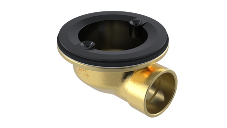 Brass Rough-In Shower Drain with 1-1/2" Outlet for use with Molded Bases (SD370-LT)