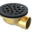 Brass Shower Drain with 1-1/2" Outlet for use with Molded Bases (SD370)
