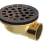 Brass Shower Drain with 1-1/2" Outlet for use with Molded Bases (SD370)
