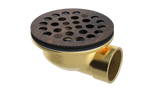 Brass Shower Drain with 1-1/2" Outlet for use with Molded Bases (SD370)