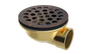 Brass Shower Drain with 1-1/2" Outlet for use with Molded Bases (SD370)