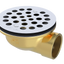 Brass Shower Drain with 1-1/2" Outlet for use with Molded Bases (SD370)