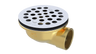 Brass Shower Drain with 1-1/2" Outlet for use with Molded Bases (SD370)