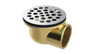 Brass Shower Drain with 2" Outlet for use with Molded Bases (SD372)