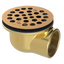 Brass Shower Drain with 2" Outlet for use with Molded Bases (SD372)