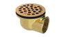 Brass Shower Drain with 2" Outlet for use with Molded Bases (SD372)