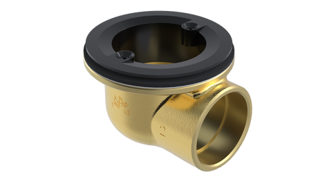 Brass Rough-In Shower Drain with 2" Outlet for use with Molded Bases (SD372-LT)