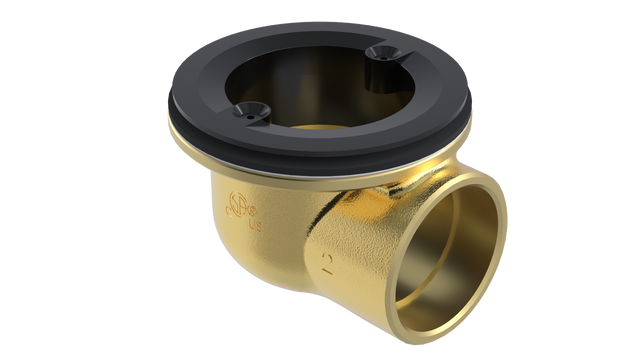 Brass Rough-In Shower Drain with 2" Outlet for use with Molded Bases (SD372-LT)