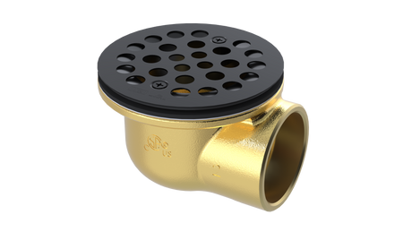 Brass Shower Drain with 2" Outlet for use with Molded Bases (SD372)