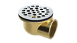 Brass Shower Drain with 2" Outlet for use with Molded Bases (SD372-SS)
