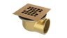 Brass Shower Drain with 2" Outlet for use with Molded Bases (SD374)